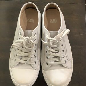 Eileen fisher, leather sneakers. 8.5